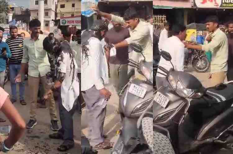 पैठणमध्ये मनोज जरांगेंविरोधात पोस्ट टाकणाऱ्याला काळे फासले, कपडे फाडले !