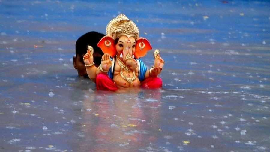 गणेश विसर्जनासाठी सिडको एन ५ मध्ये २ मोठे कृत्रिम तलाव