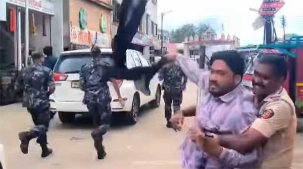 किरीट सोमय्यांवर सिल्लोडमध्ये हल्ला, चौघांना अटक, सोमय्या म्हणाले, मुस्लिम अतिरेक्यांनी माझ्यावर हल्ला केला!, यापूर्वी छ. संभाजीनगरच्या सिटी चौक पोलीस ठाण्यातही चाल करून आले होते MIM पदाधिकारी