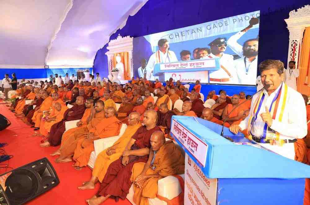 जात-धर्म पाहून न्याय दिला जातो : भीमराव आंबेडकर यांचा आरोप, पुरावे कसले मागता, महाबोधी महाविहार तत्काळ बौद्धांच्या हवाली करण्याची केली मागणी!, छत्रपती संभाजीनगरमध्ये भव्य धम्मसोहळा