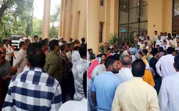 चिमुकलीवरील अत्याचारानंतर संतप्त समाजबांधवांचा पोलीस आयुक्‍तालयासमोर आक्रोश!, शाळाचालक नराधमाचा निघाला भाऊ