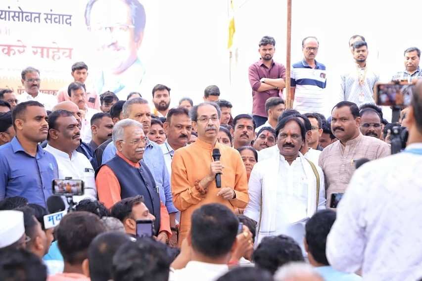 ‘दगाबाज रे'  म्हणत उद्धव ठाकरेंचा सरकारवर घणाघात!; हे खोटारडे सरकार, शेतकऱ्यांची थट्टा चालवलीये..., पैठणच्या नांदरमधून संवाद दौऱ्याला सुरुवात