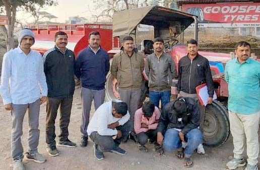 ट्रॅक्टर-टँकर शोधले, चोरट्यांनाही केले गजाआड, छत्रपती संभाजीनगर LCB ची कामगिरी