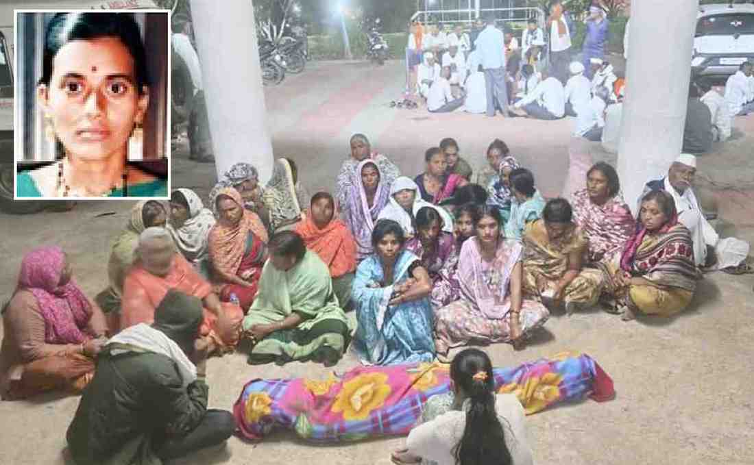 विवाहितेचा विहिरीत बुडून मृत्यू, सासरच्यांवर हत्येचा आरोप करत माहेरच्यांचे पोलीस ठाण्यासमोर आंदोलन, साडेचार तास अंत्यविधी थांबले!, फुलंब्रीतील घटना