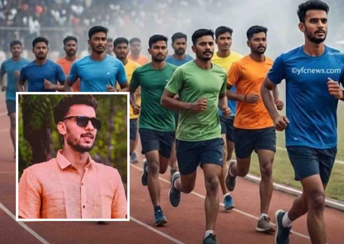 पोलीस भरतीत धावताना २३ वर्षीय तरुण कोसळला, जागीच मृत्‍यू, छत्रपती संभाजीनगरातील दुर्दैवी घटना