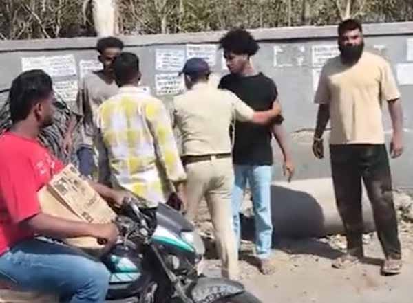 युवतीची छेड काढणाऱ्या परदेशी विद्यार्थ्यांना जमावाने दिला बेदम चोप!; एमजीएम रस्त्यावरील धक्कादायक घटना (व्हिडीओसह)