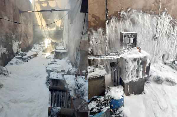 वाळूज एमआयडीसीतील प्रणव कोटिंग्ज कंपनीत भीषण आग