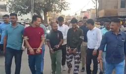 ड्रग्जमाफियाची अशपाक पटेलची चंपा चौक, शहागंजमधून काढली धिंड