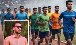 पोलीस भरतीत धावताना २३ वर्षीय तरुण कोसळला, जागीच मृत्‍यू, छत्रपती संभाजीनगरातील दुर्दैवी घटना