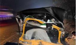 छत्रपती संभाजीनगरात भीषण अपघात : भरधाव ऑटोरिक्षा नादुरुस्त टेम्पोला धडकली, २ ठार, २ गंभीर जखमी